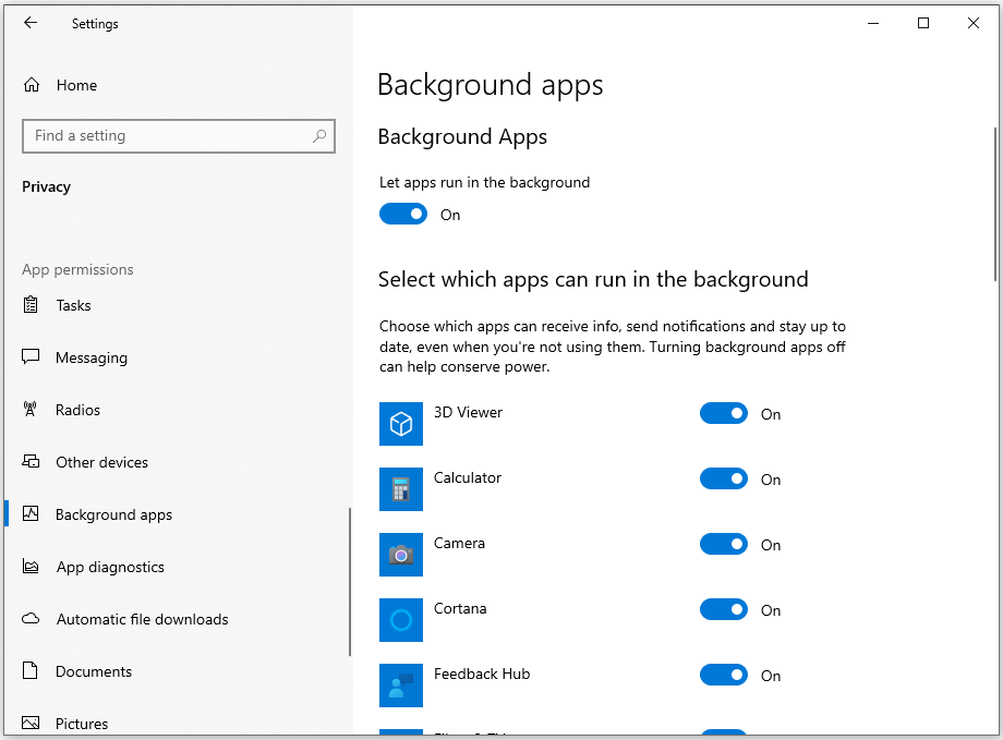 close apps running in the background