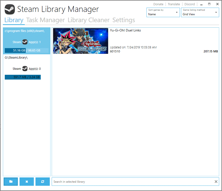 move Steam games to another drive via Steam Library Manager