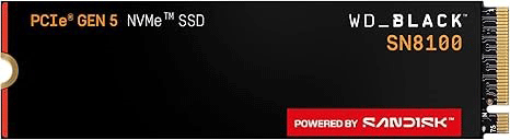 The image showing the WD_BLACK SN8100 SSD.