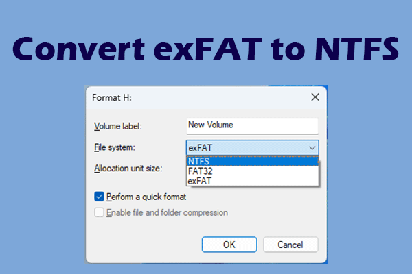 An Easy Guide to Changing exFAT to NTFS Without Data Loss