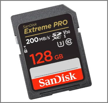 The picture of SanDisk Extreme PRO.