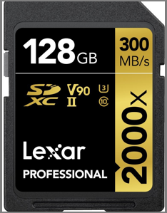The picture of Lexar Professional 2000x.
