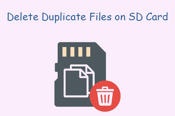 How to Delete Duplicate Files on SD Card in Windows?