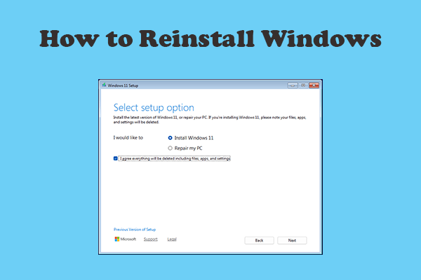 How to Reinstall Windows 10/11 – A Step-by-Step Guide