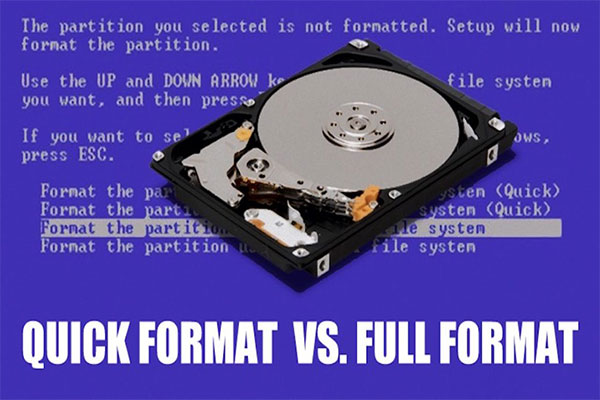 Quick Format vs Full Format: How to Recover Data from Quick Formatted Disk