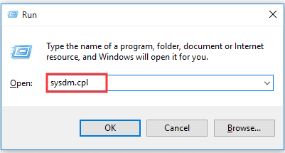 The Run interface and type sysdrm cpl.