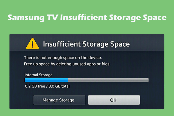 4 Ways to Fix Samsung TV Insufficient Storage Space
