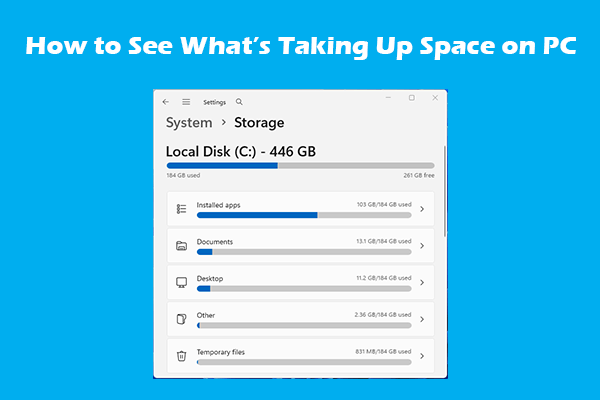 How to See What’s Taking Up Space on PC and Free It Up