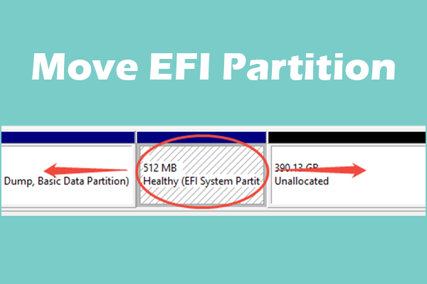 How to Move EFI Partition to Beginning/End of Disk or Another Disk