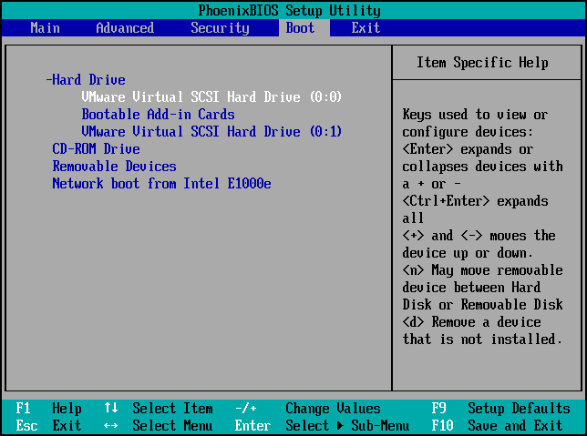 set to boot your PC from the correct hard drive in BIOS