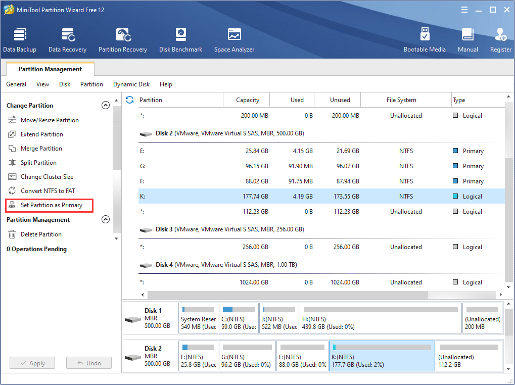 launch MiniTool Partition Wizard