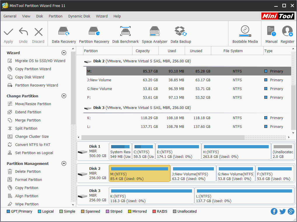 launch MiniTool Partition Wizard