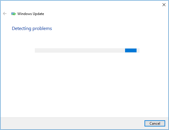 detecting problems of Windows Update