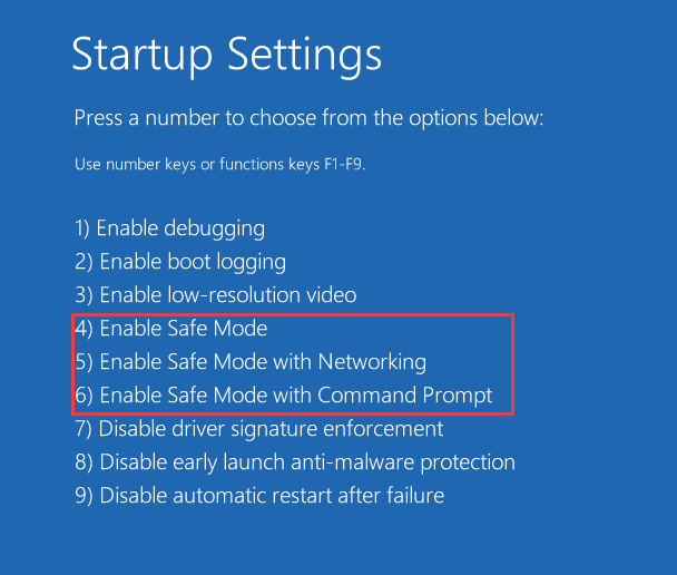Windows 10 enable safe mode