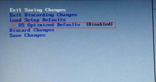 disable os optimized defaults