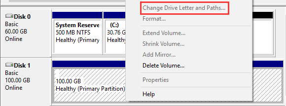 change letter and path inactive