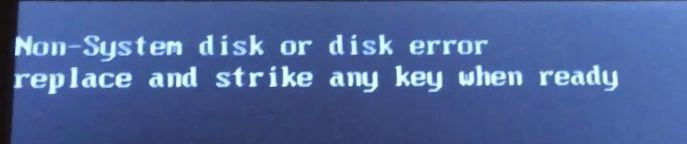 non system disk or disk disk error