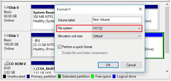 format to fat32