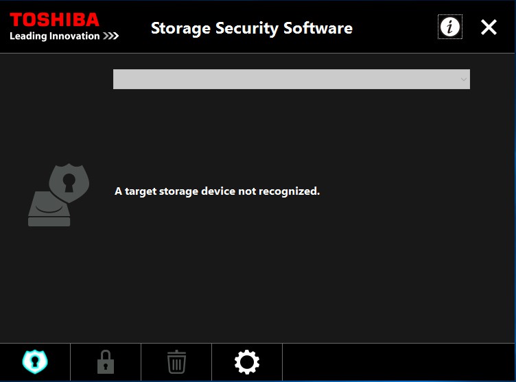 toshiba storage security software