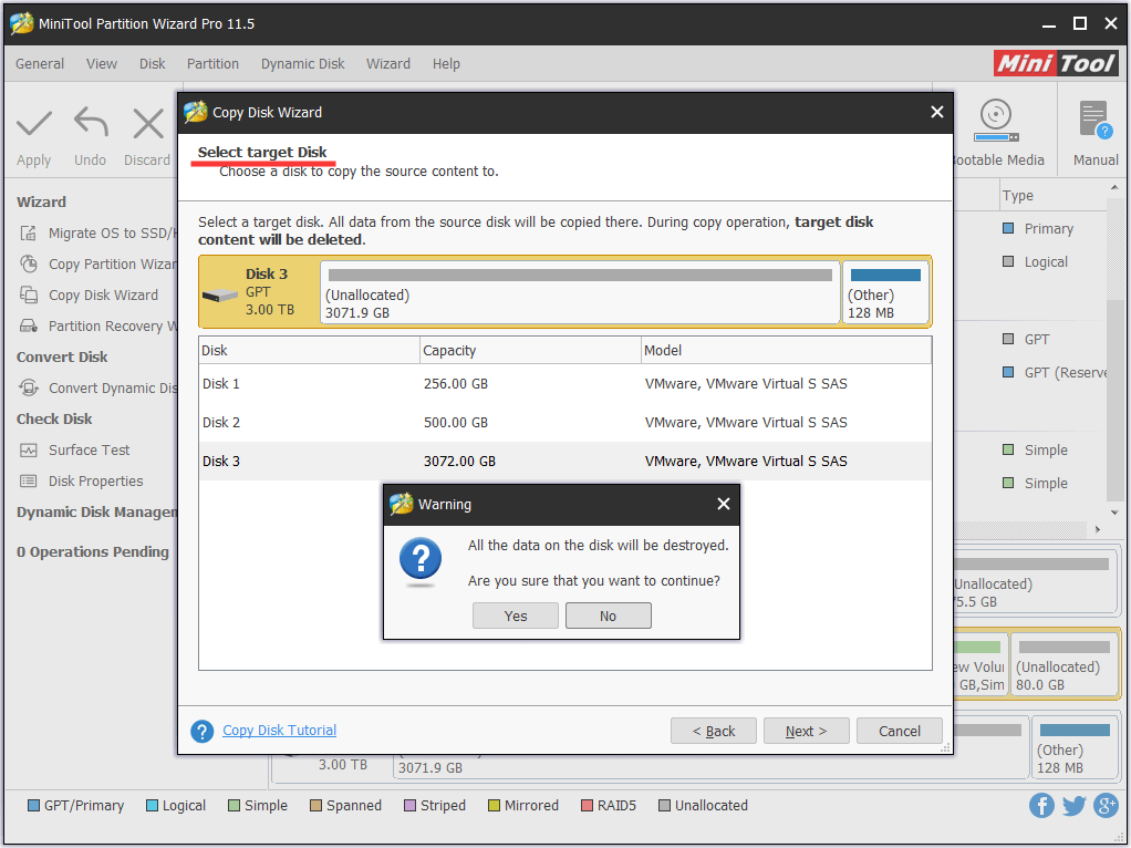 select a basic disk to hold all content of the dynamic disk