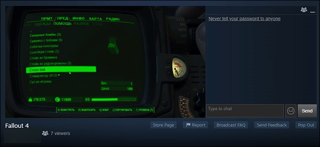 Steam broadcast not working