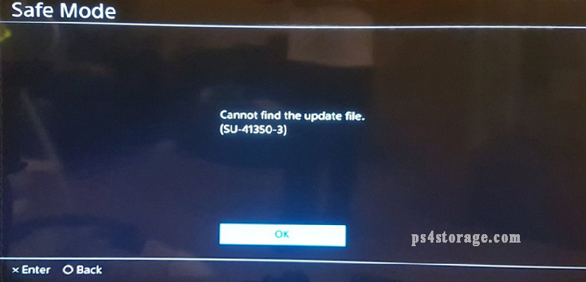 PS4 SU-41350-3 error