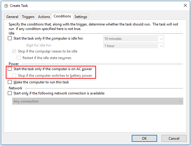 uncheck the mentioned options