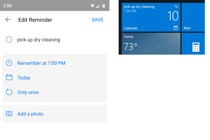 Cortana Android app