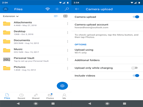OneDrive Android app