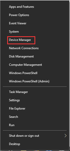 select the Device manager