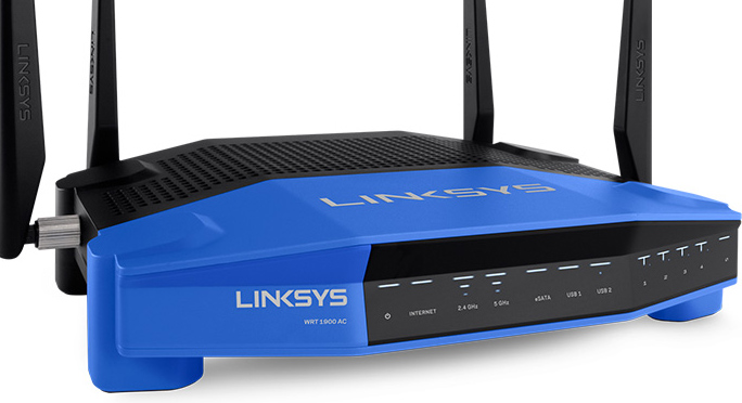 the Linksys router