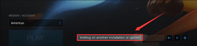 waiting on another installation or update