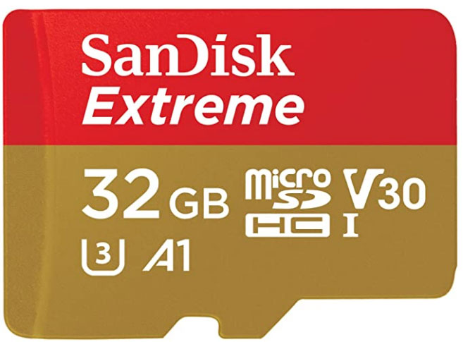 SanDisk Extreme 32GB MicroSDHC UHS-3 Card