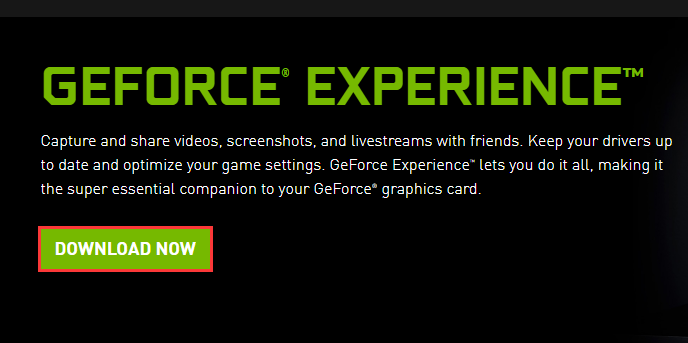 download GeForce Experience