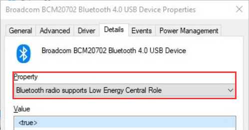 check if Bluetooth supports Low Energy mode