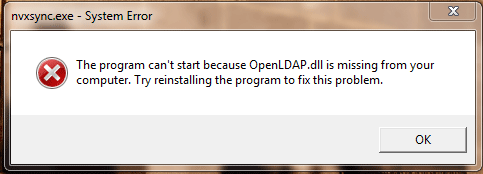 OpenLDAP.dll error