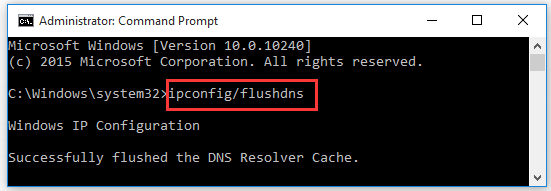 flush DNS in Command Prompt