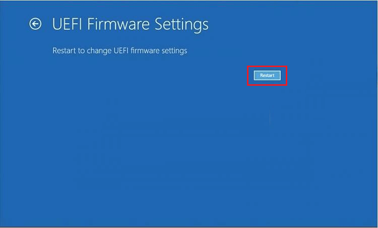 restart your PC into the UEFI BIOS settings menu