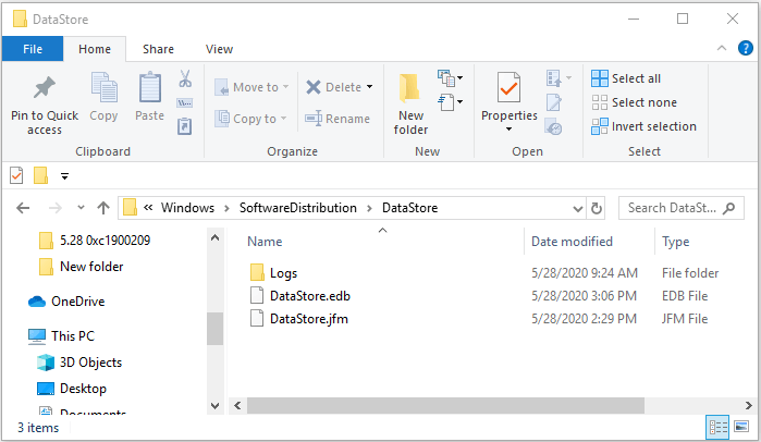 delete Windows update cache