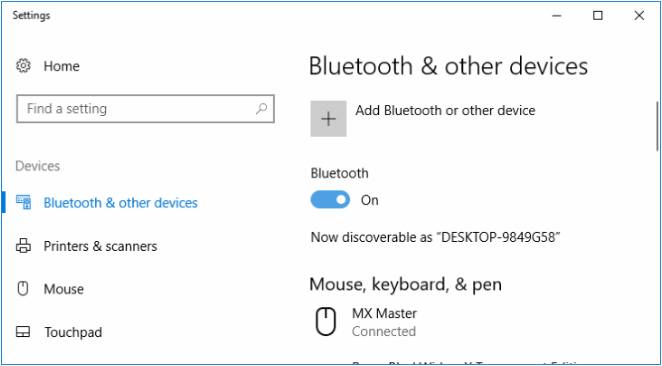 Bluetooth & other devices