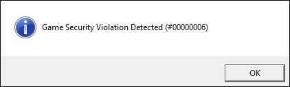 Game Security Violation Detected (#00000006)
