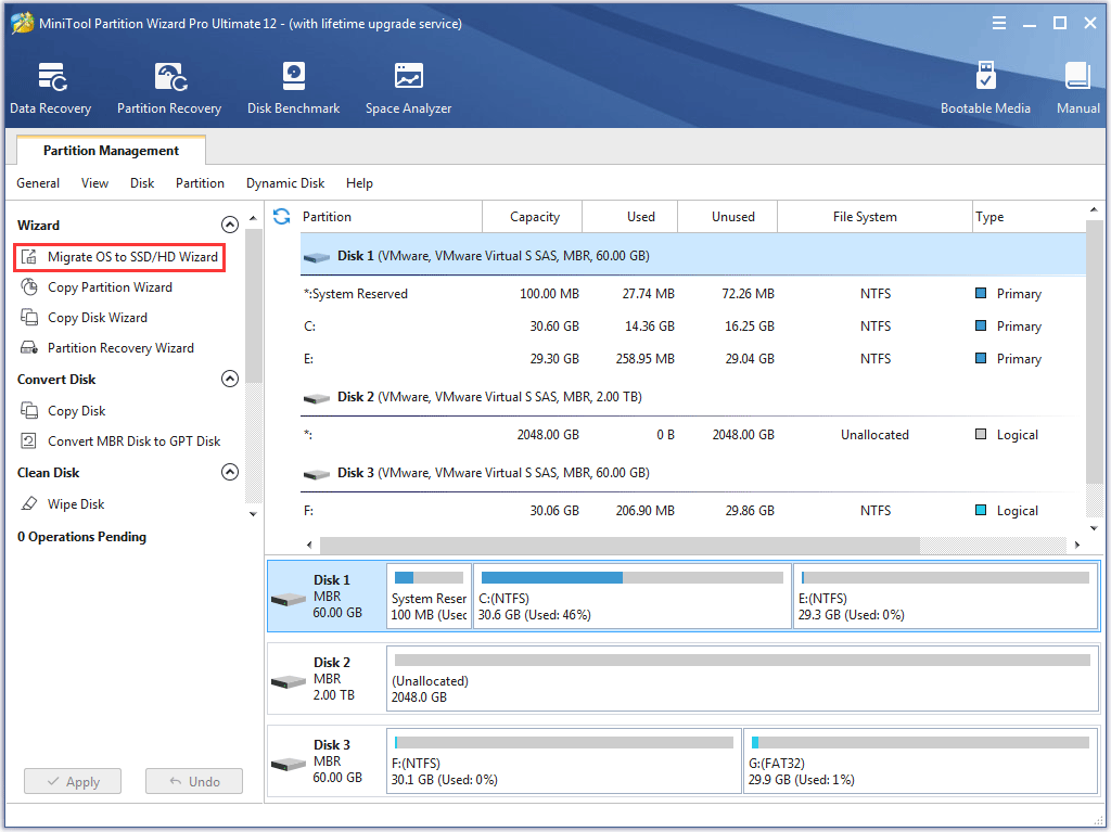 Select Migrate OS to SSD