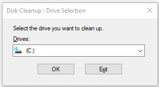open Disk cleanup window