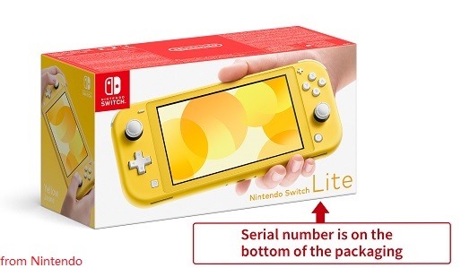 Switch Lite Serial Number