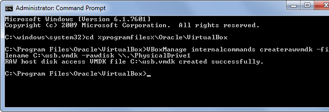change VirtualBox’s default installation directory