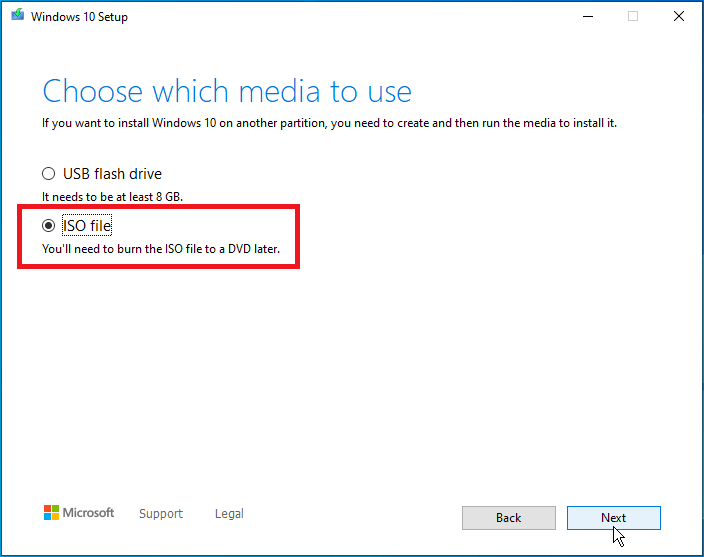 create a Windows 10 ISO file