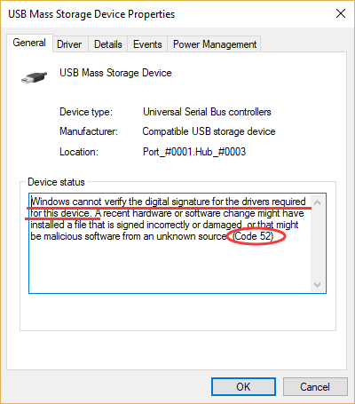 Windows cannot verify the digital signature