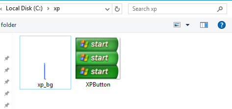 change to Windows XP Start button