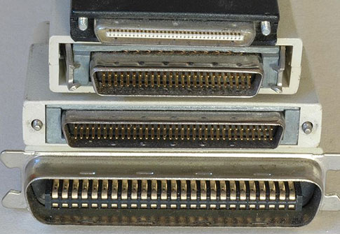 assorted SCSI connectors
