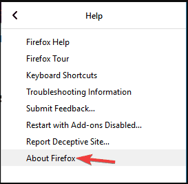 select About Firefox